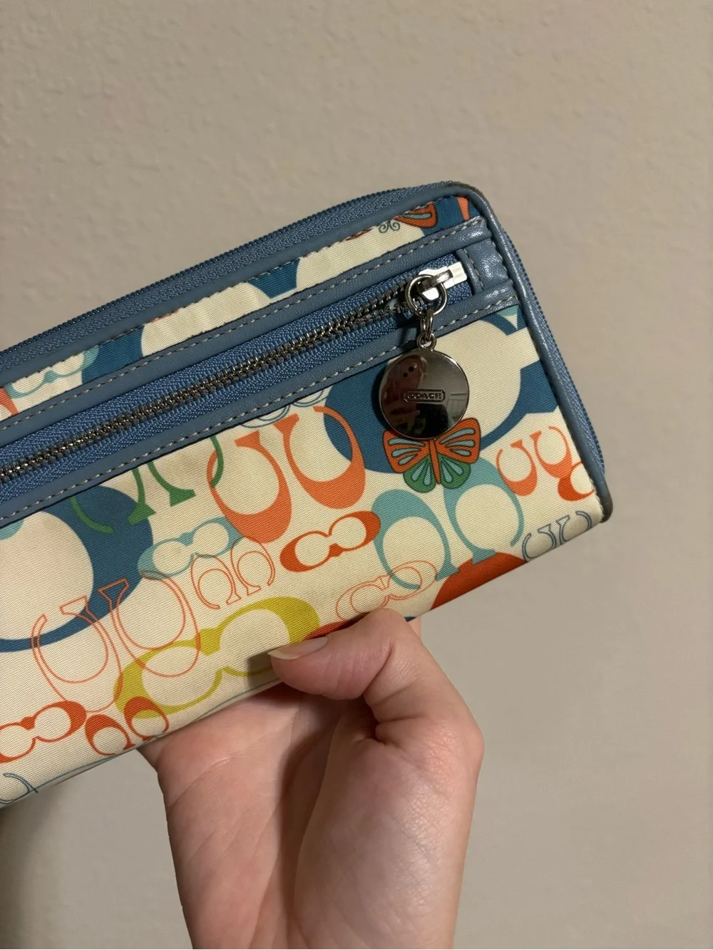 Coach Optic Signature Butterfly logo Wallet